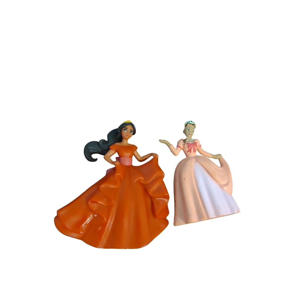Disney Elena of Avalor & Sophia the first Pink‎ Dress PVC Toy Figures Set of 2